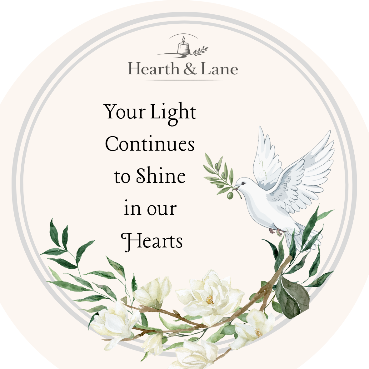 Dove Memory Candle