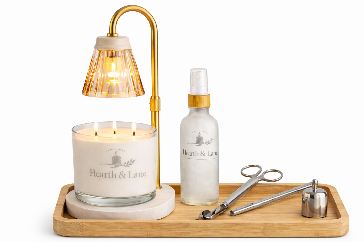 Hearthlight Gift Set | Luxury Candle Gift Set with Warmer