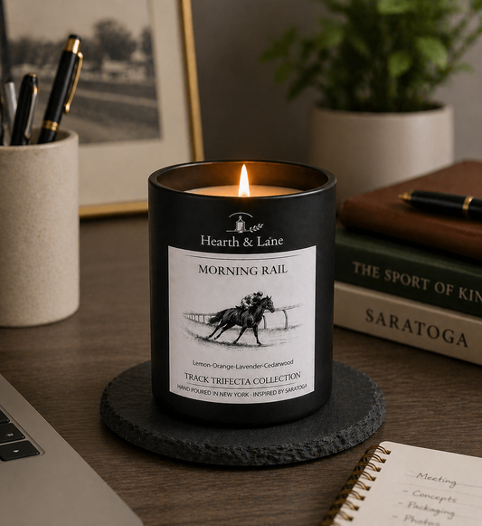 Saratoga Candle & Slate Coaster Set