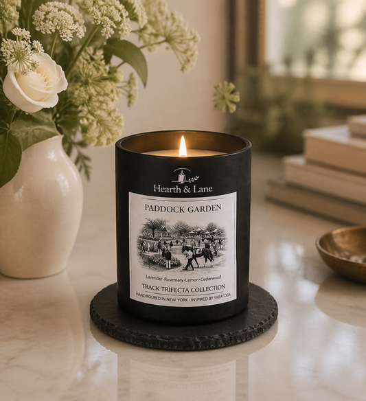 Saratoga Candle & Slate Coaster Set