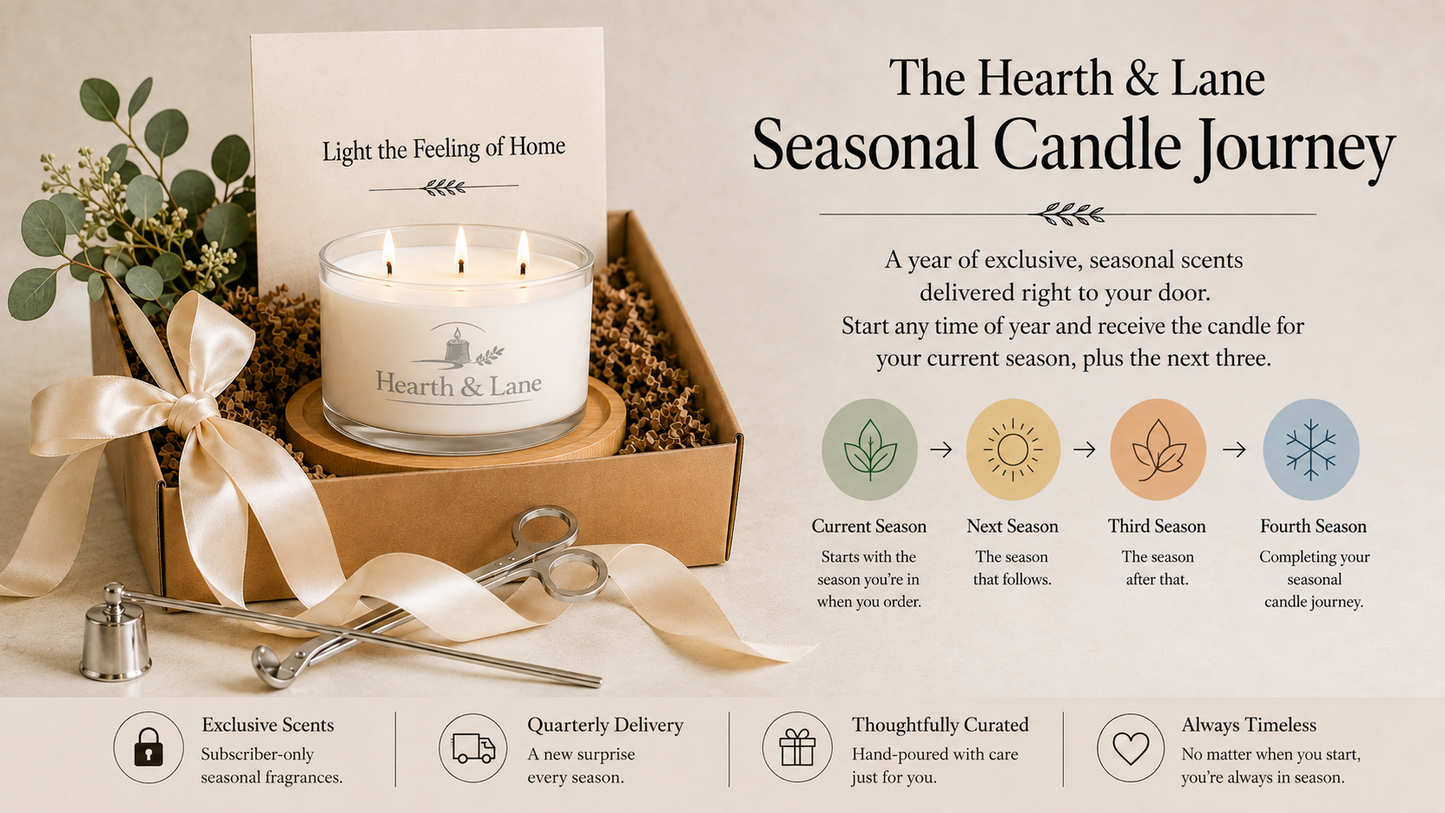 The Hearth & Lane Seasonal Candle Journey