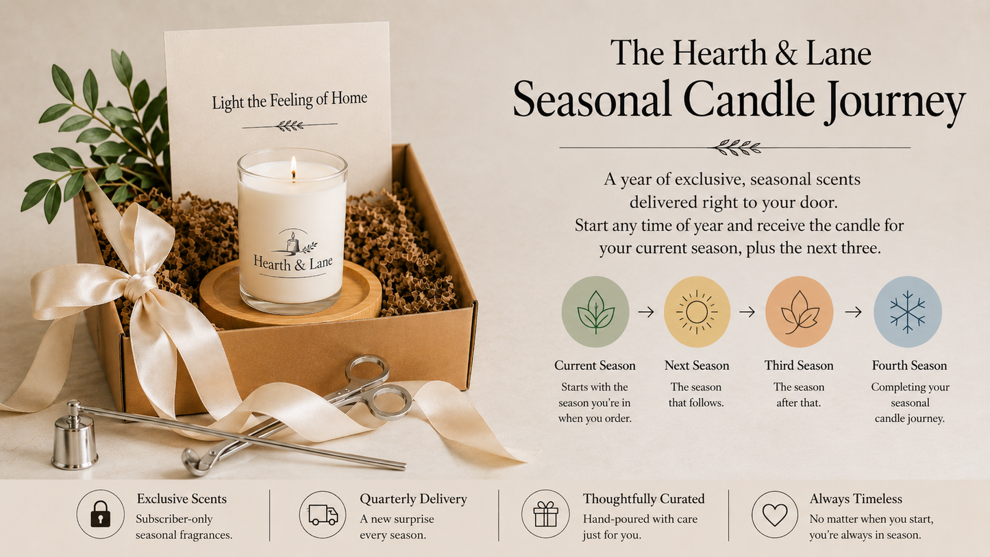 The Hearth & Lane Seasonal Candle Journey