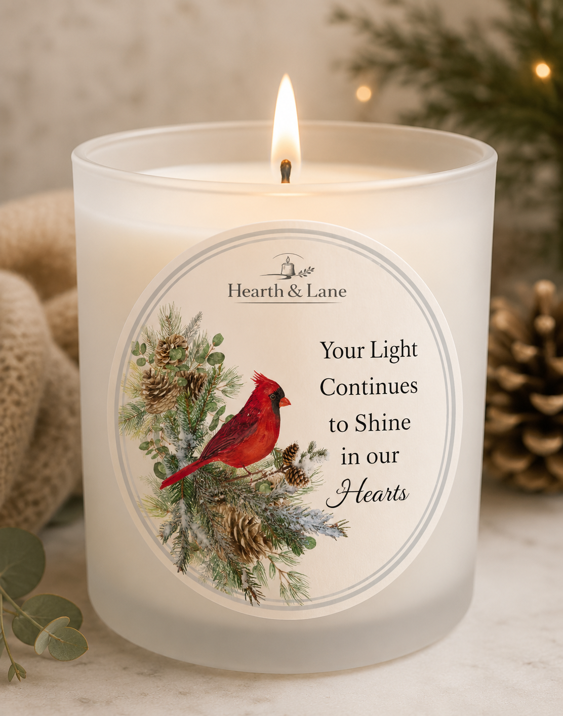 Cardinal Memory Candle