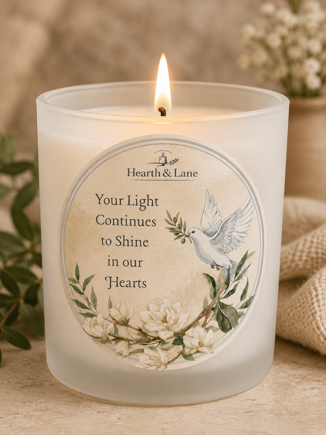 Dove Memory Candle